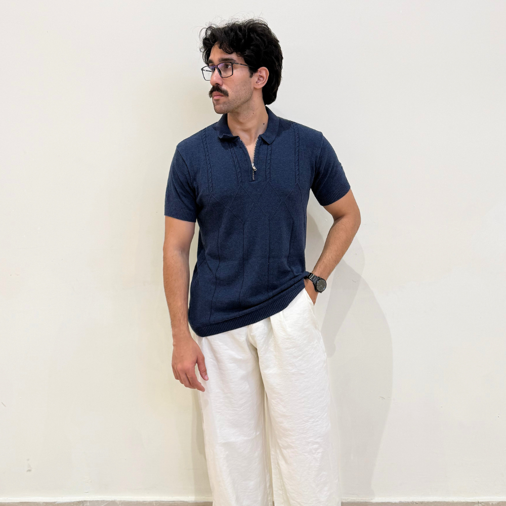 Polo Melange Blue